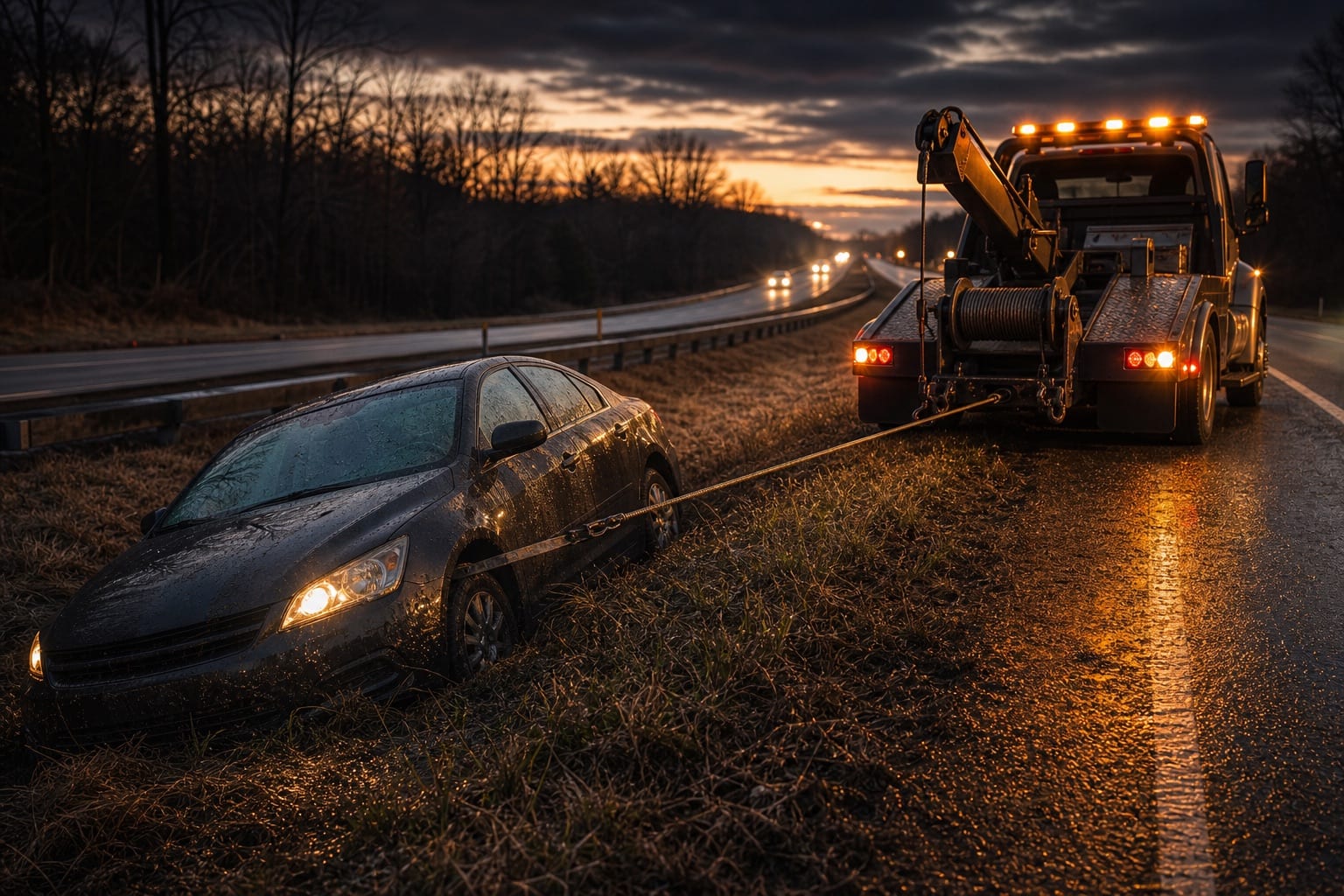 Certified Maryland tow operator with recovery equipment